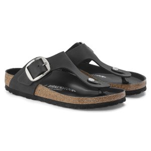 Gizeh Big Buckle | Oiled Leather | Black
