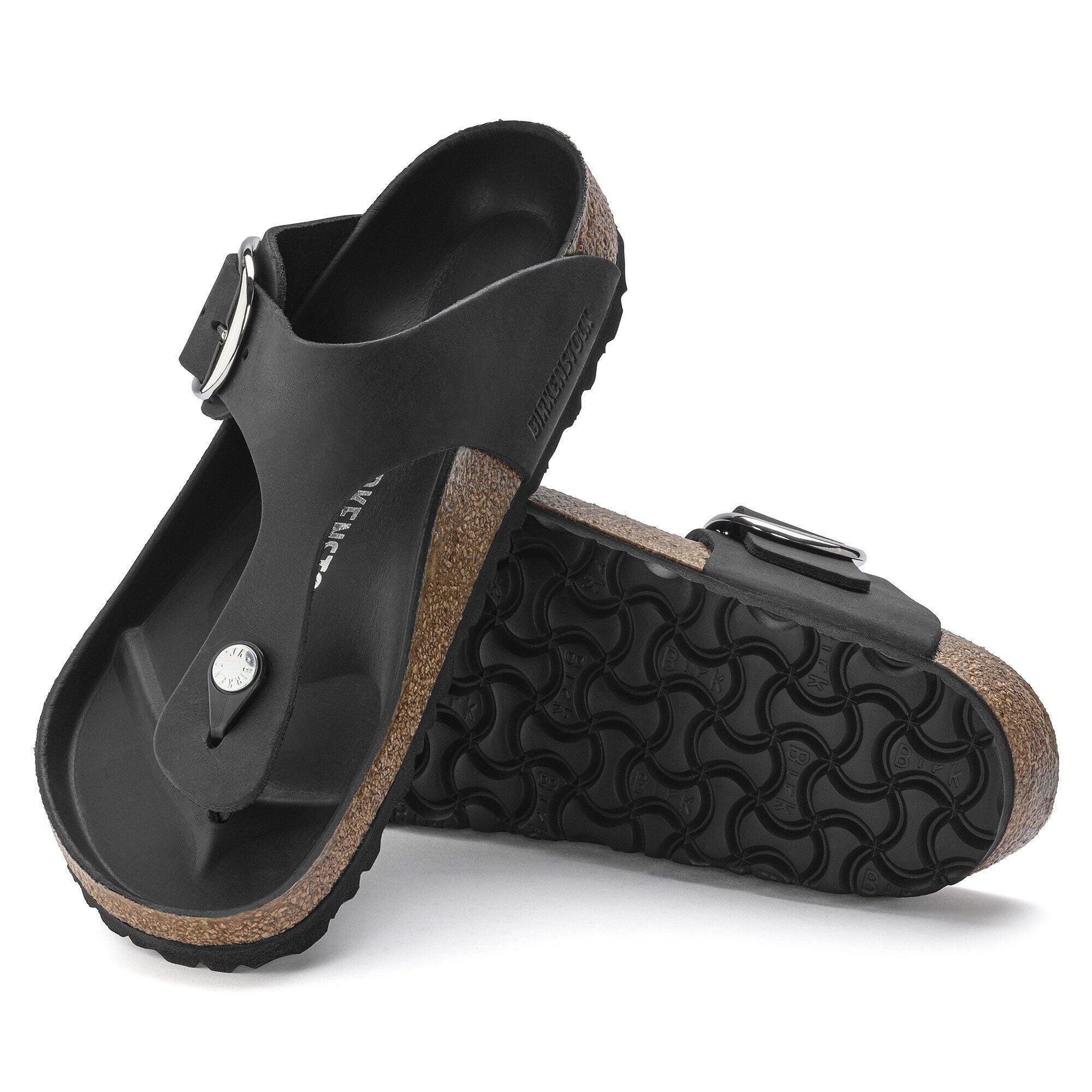 Gizeh Big Buckle | Oiled Leather | Black - Image 6