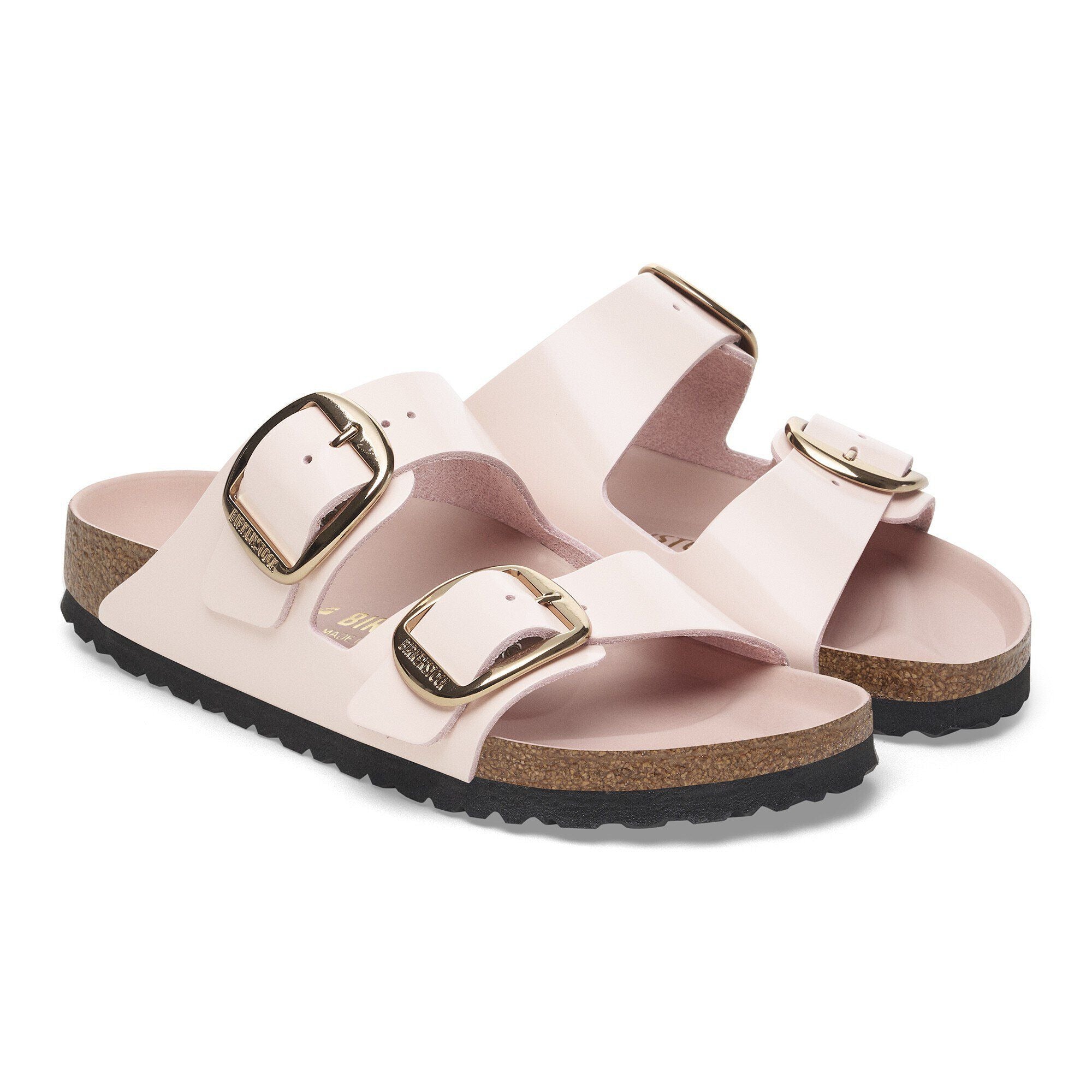 Arizona Big Buckle | High-Shine Patent Leather | Light Rose