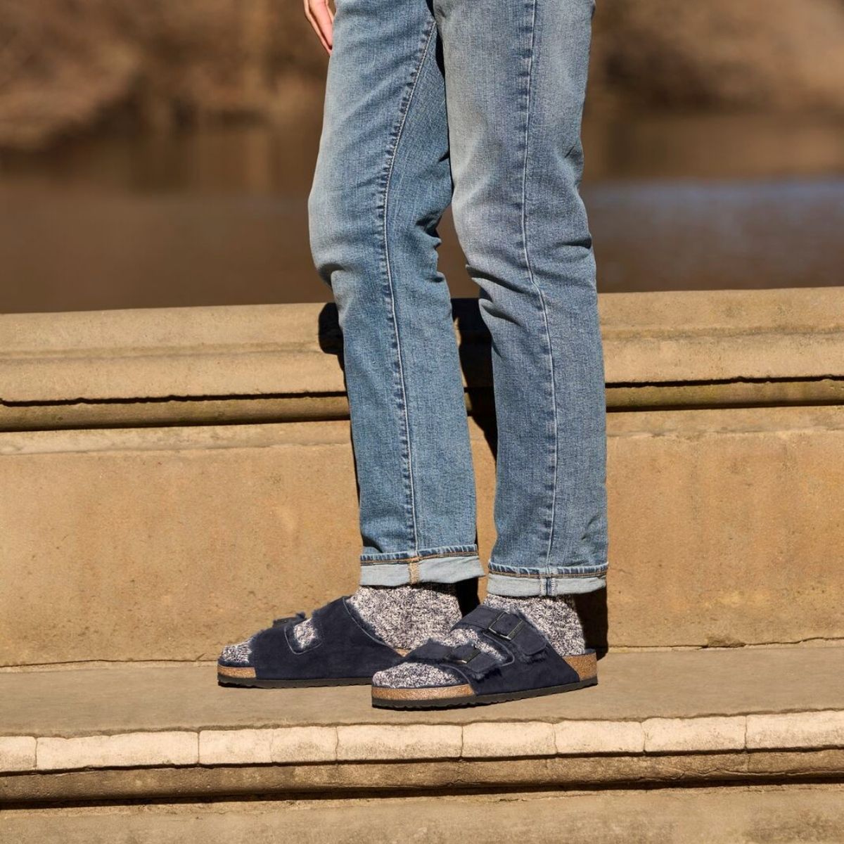 Arizona Shearling | Suede | Midnight Blue - Image 2