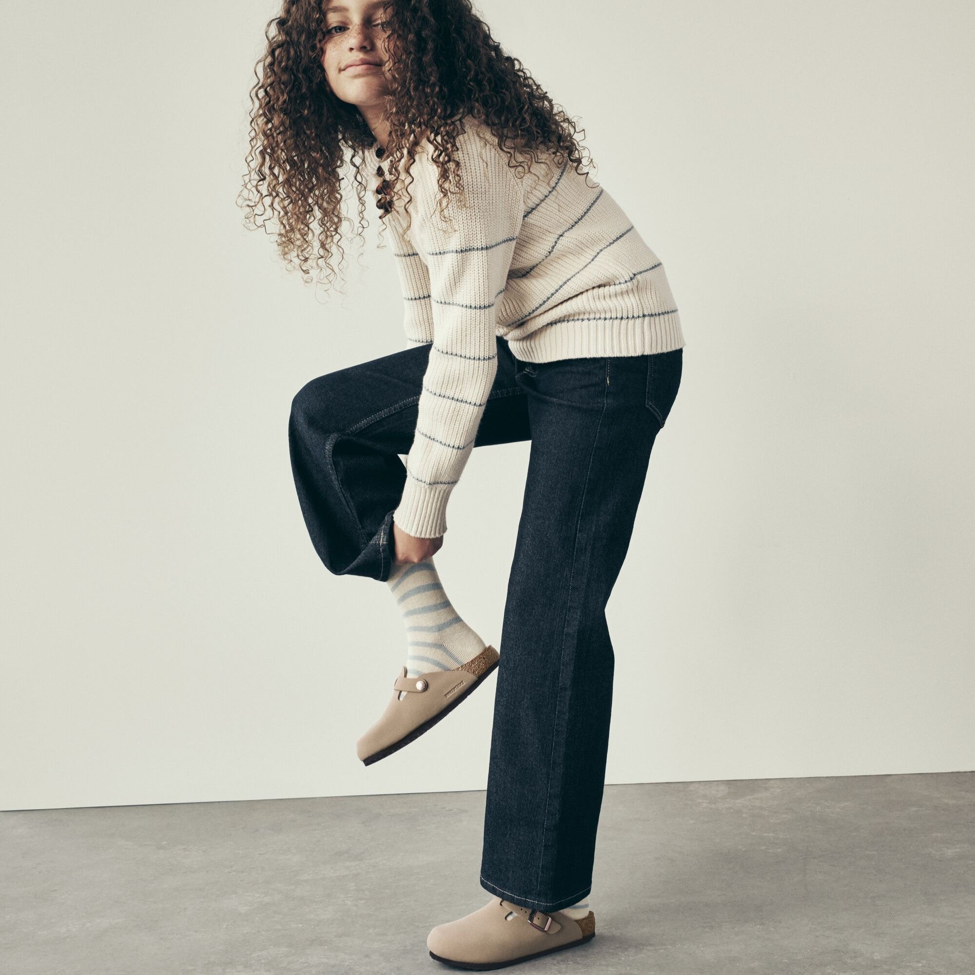 Boston | Kids | Suede | Taupe - Image 2