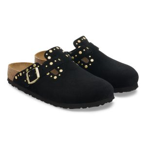 Boston Rivets | Suede | Black