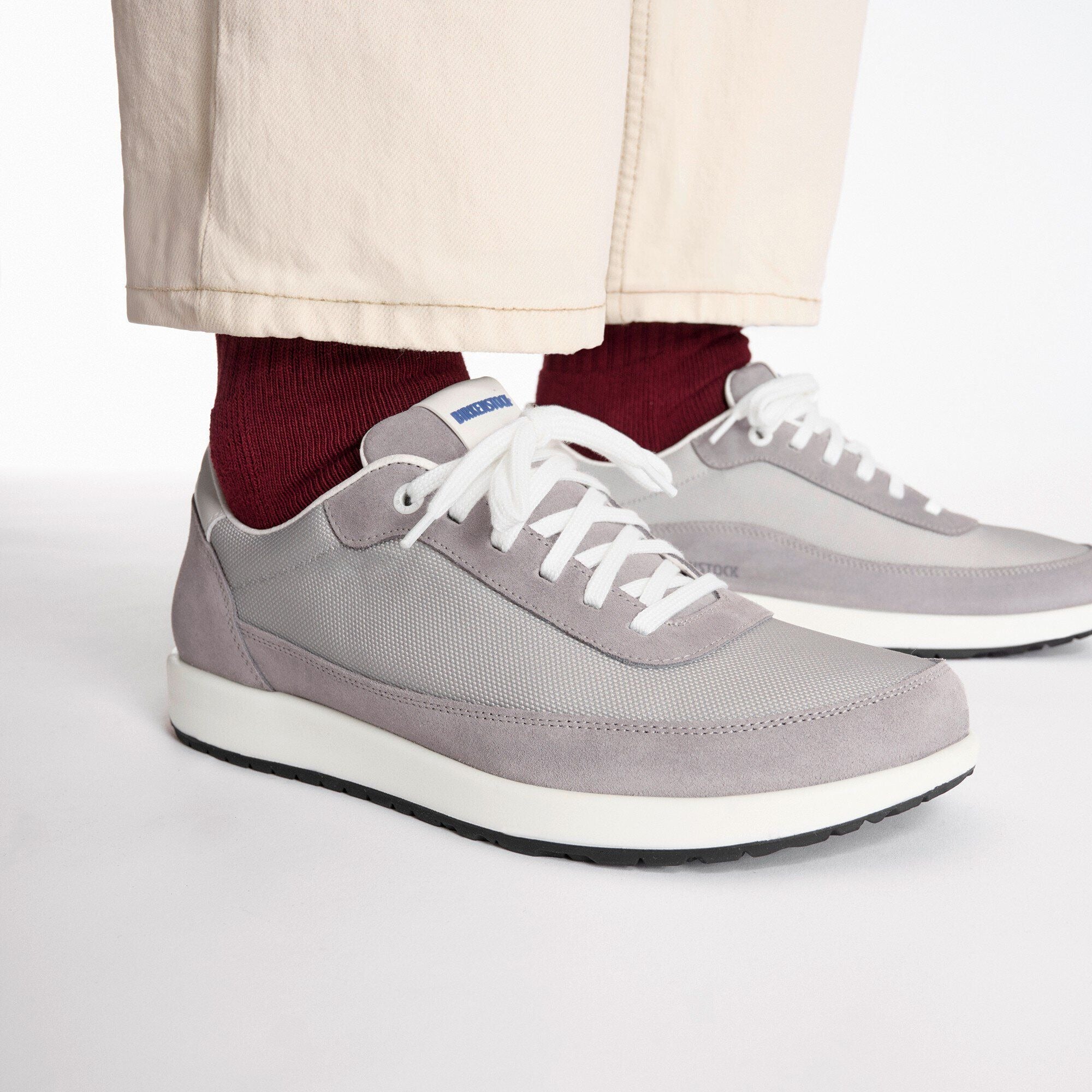 Honnef City | Suede/Textile | Whale Gray/Stone Coin - Image 2