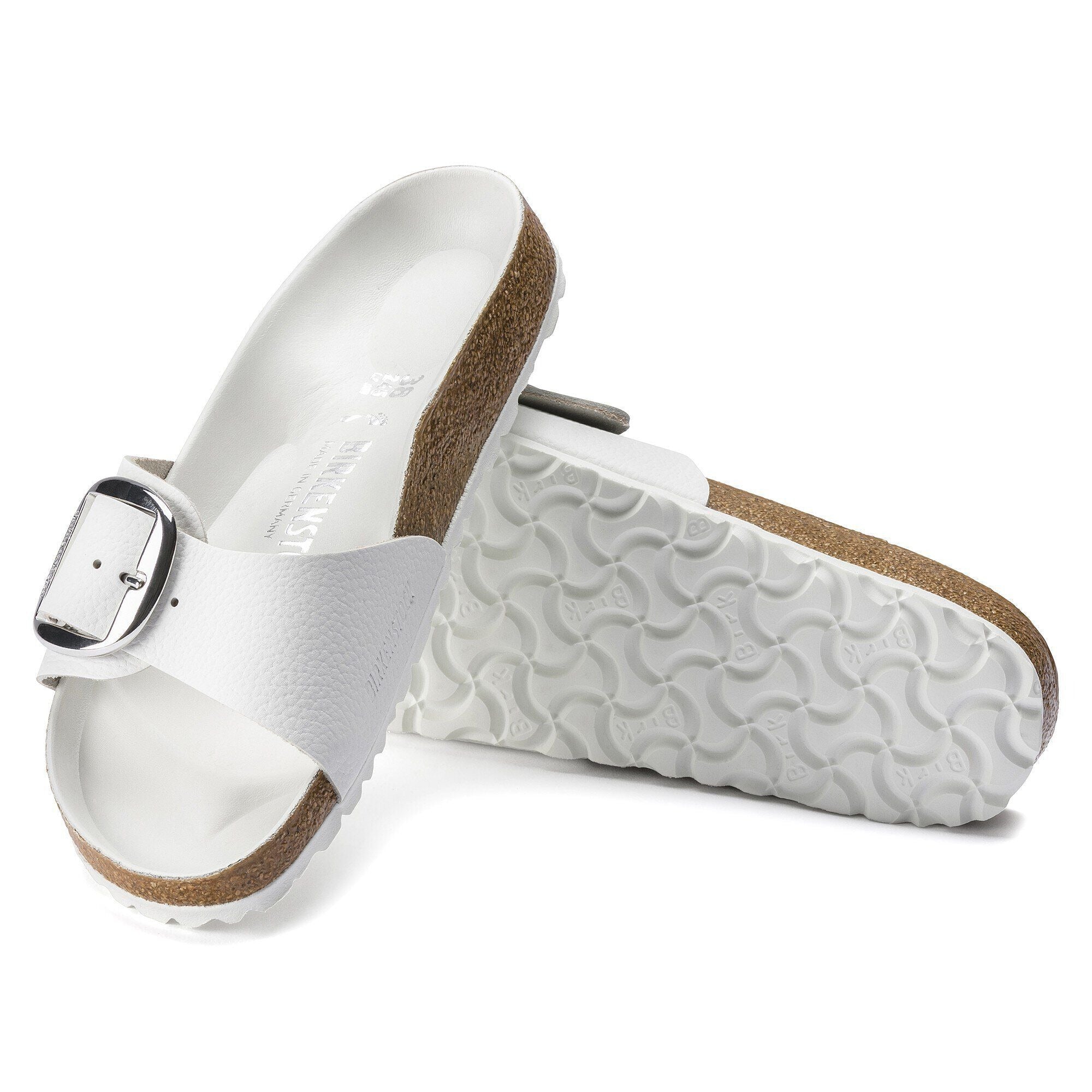 Madrid Big Buckle | Leather | White - Image 6