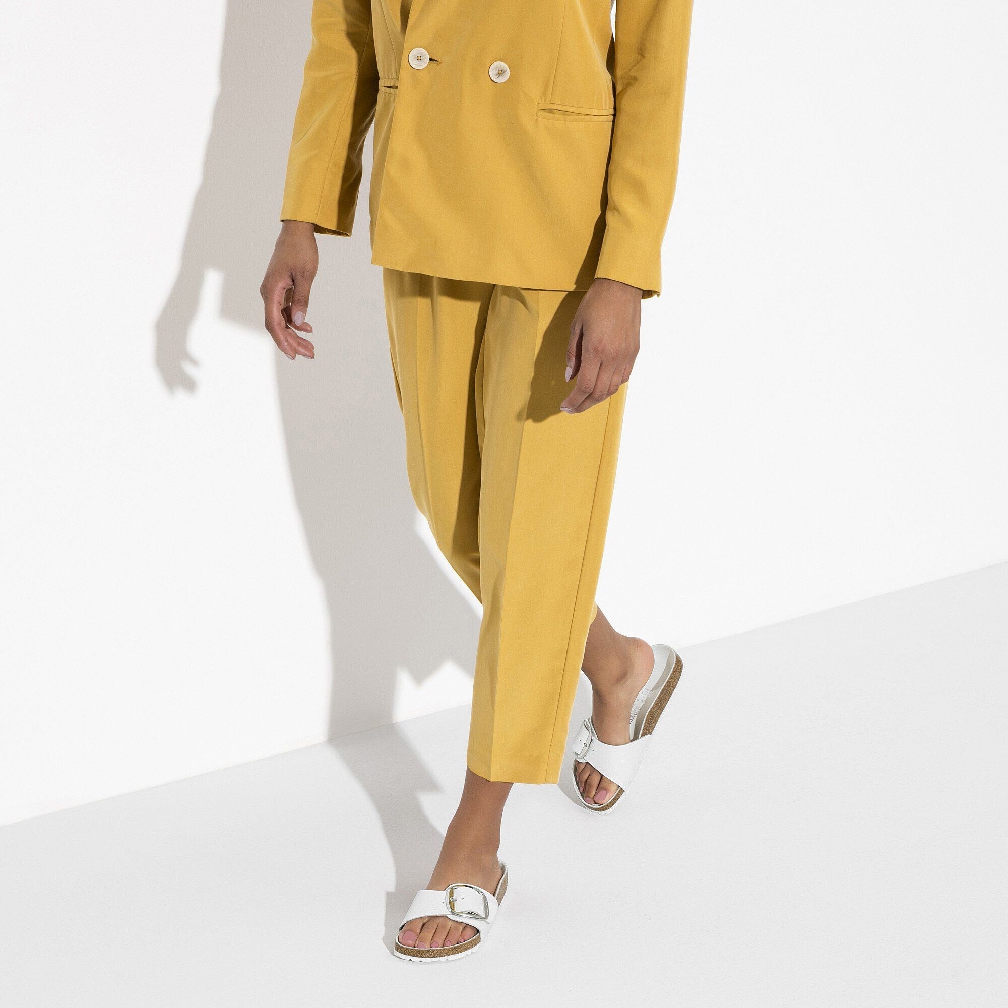 Madrid Big Buckle | Leather | White - Image 3