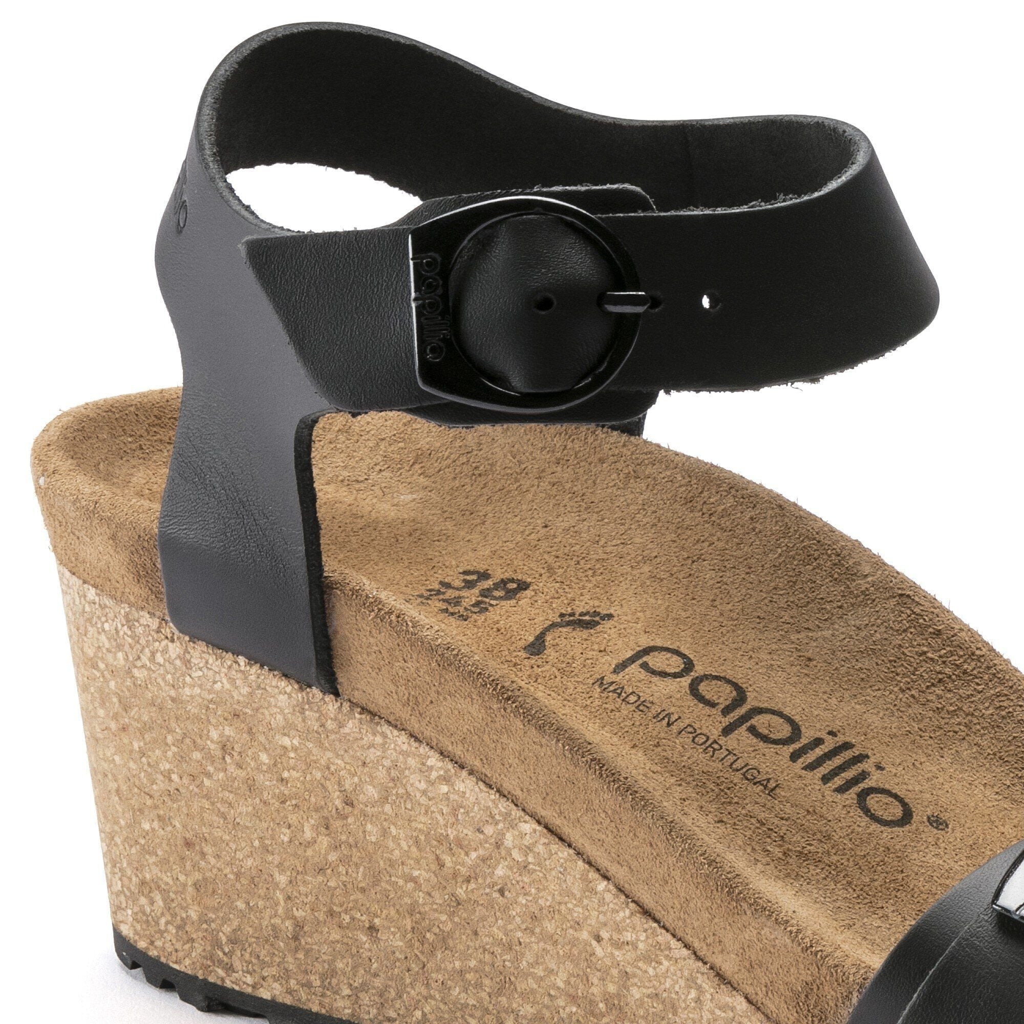 Soley Round Buckle | Leather | Black - Image 7