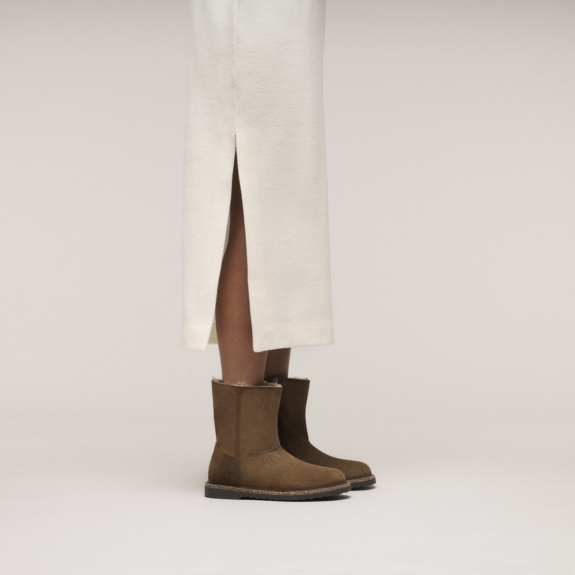 Uppsala Zip Shearling | Suede/Shearling | Dark Tea - Image 3