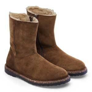 Uppsala Zip Shearling | Suede/Shearling | Dark Tea