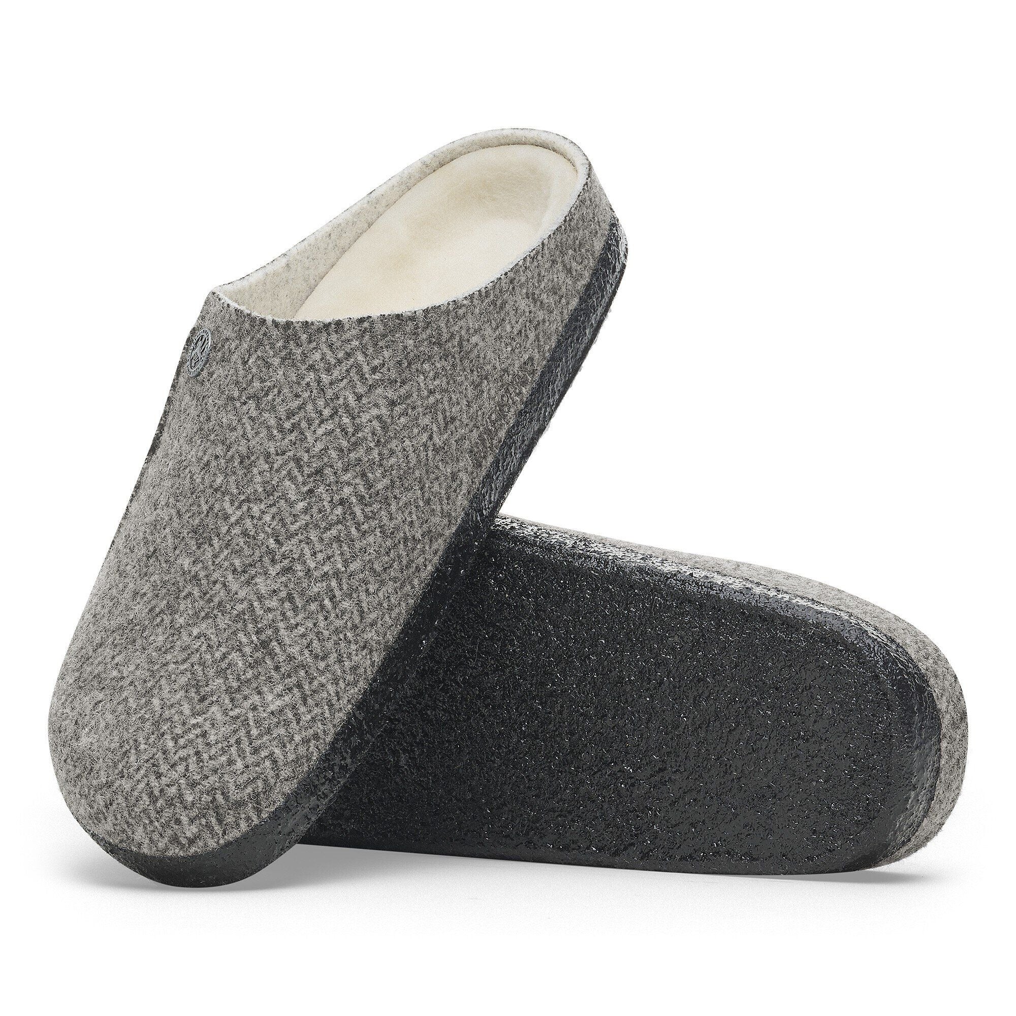 Zermatt Shearling | Wool/Felt | Herringbone Gray - Image 6