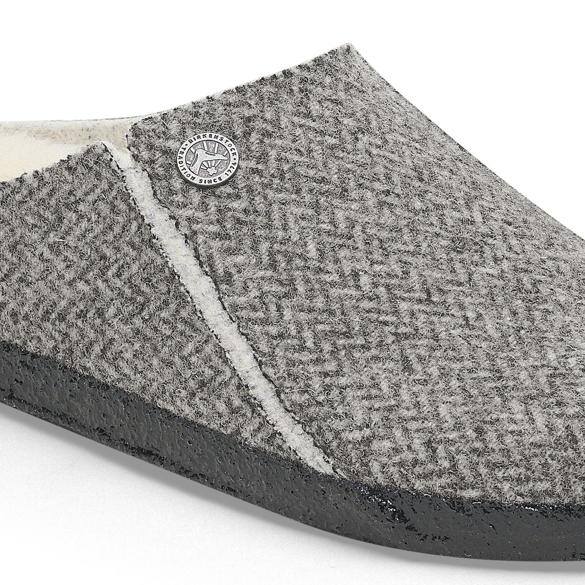 Zermatt Shearling | Wool/Felt | Herringbone Gray - Image 7