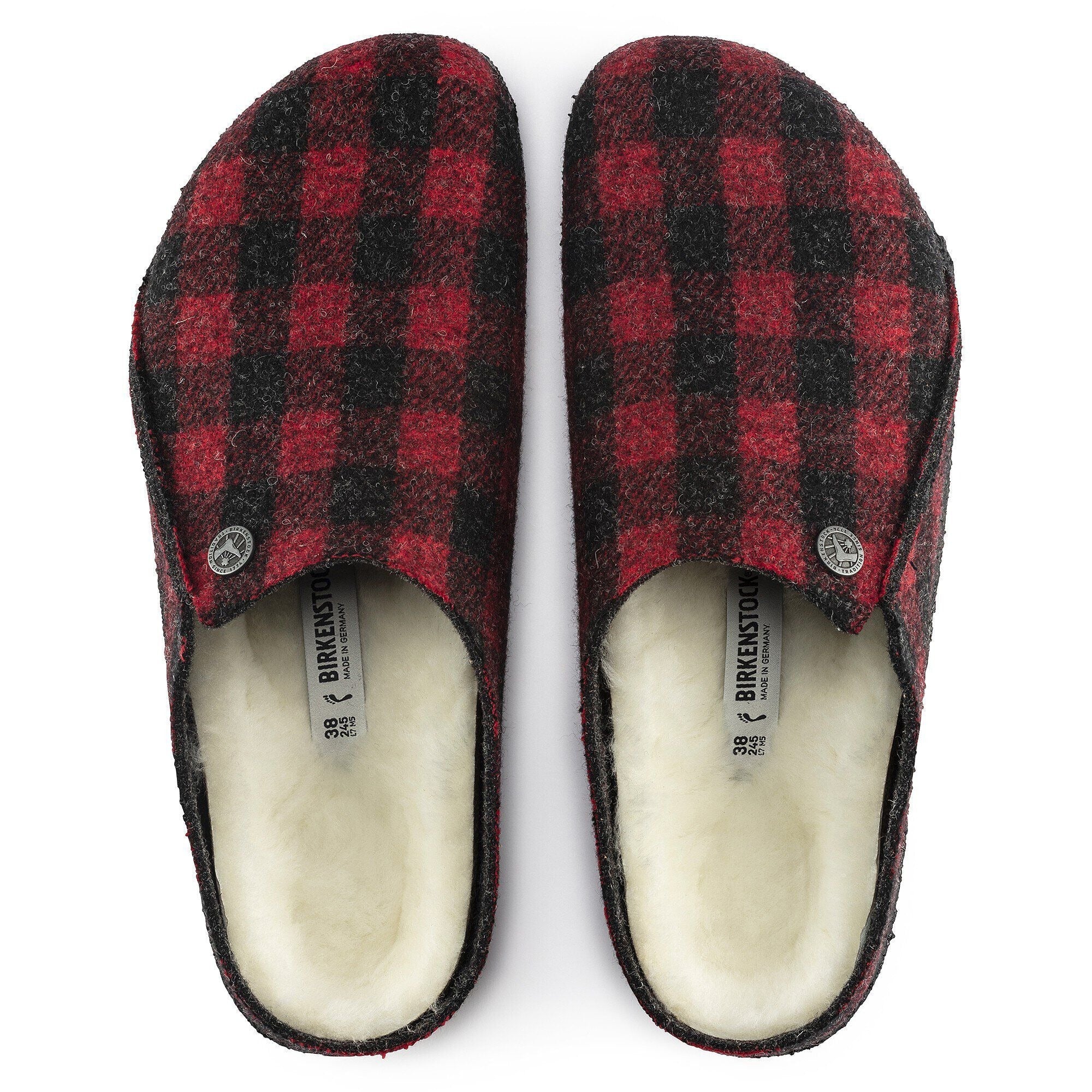 Zermatt Shearling | Wool/Felt | Plaid Red - Image 5