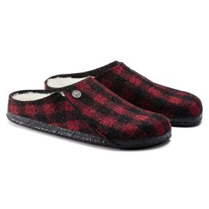 Zermatt Shearling | Wool/Felt | Plaid Red